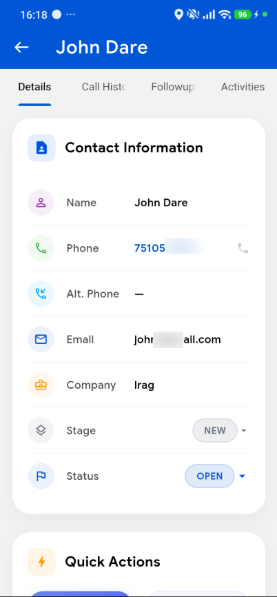 Call Tracking & Lead Management for Real Estate — Callytix App View